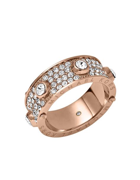 rosa gold ring michael kors|michael kors women's ring.